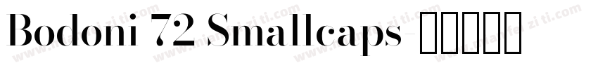 Bodoni 72 Smallcaps字体转换